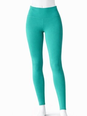 Luluaroe Teal High-Waisted Leggings size one size